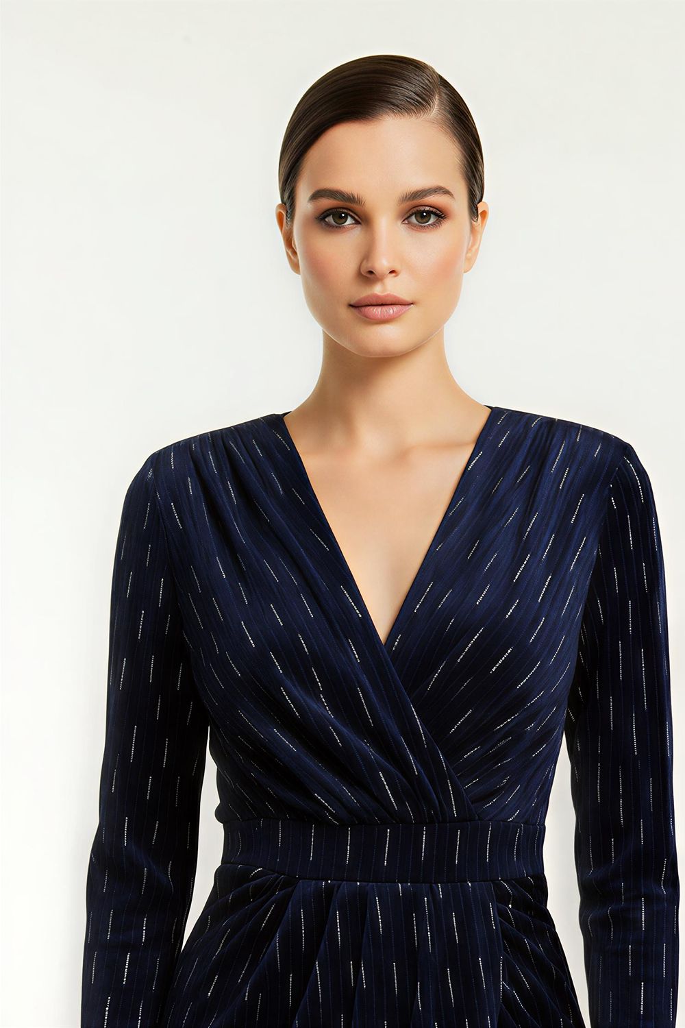 Maggie Velvet Wrap Midi Dress