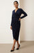 Maggie Velvet Wrap Midi Dress