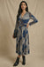 The Jessie Geo-Print Midi Wrap Dress