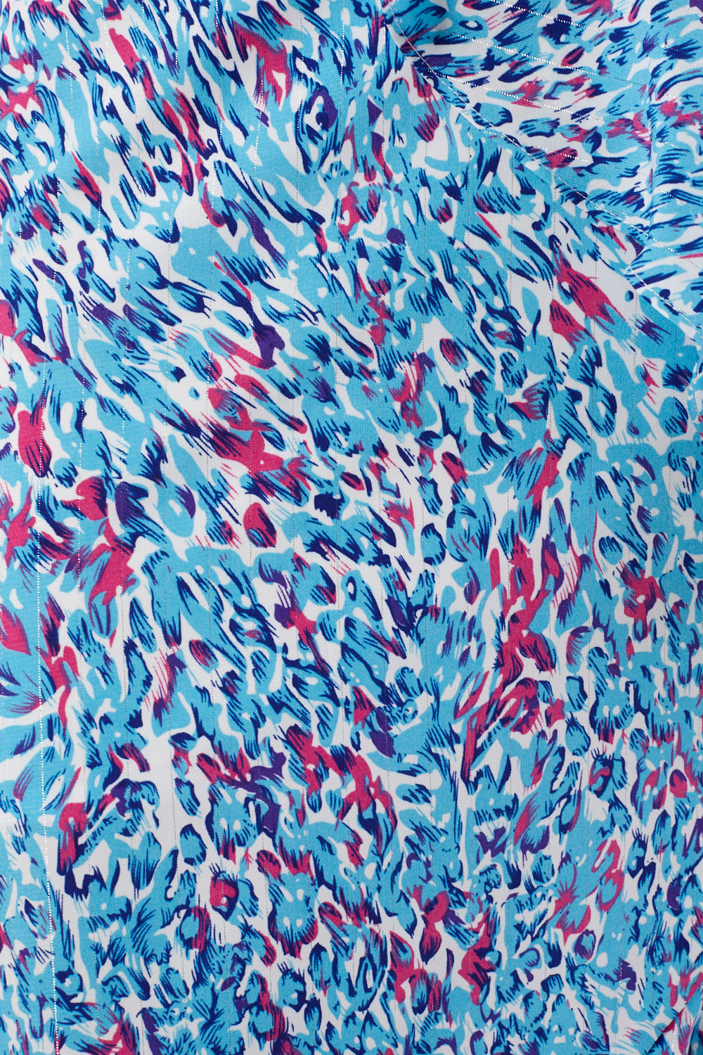 Nerina Printed Halter Neck Midi Dress in Blue