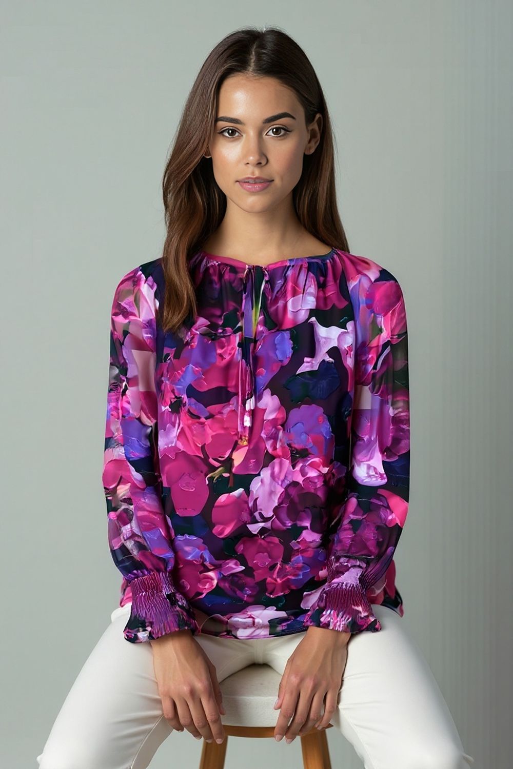 Teo Floral Print Blouse