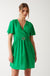 Kaly Belted Short Dress in Green