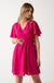 Kaly Belted Short Dress in Pink