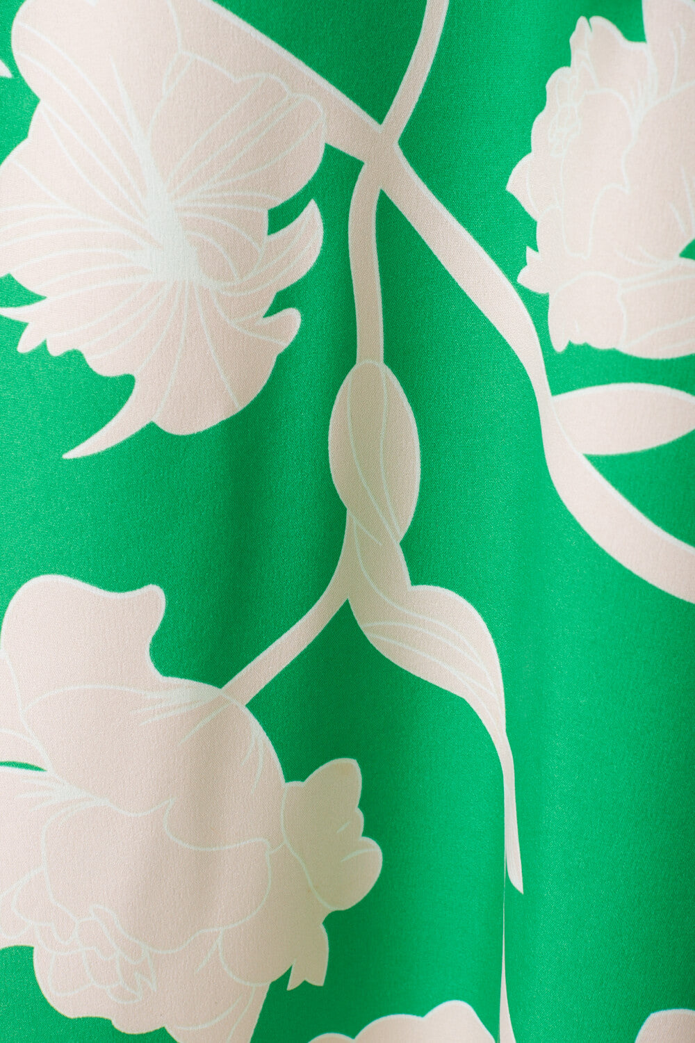 Gina Floral Print Wrap Dress in Green