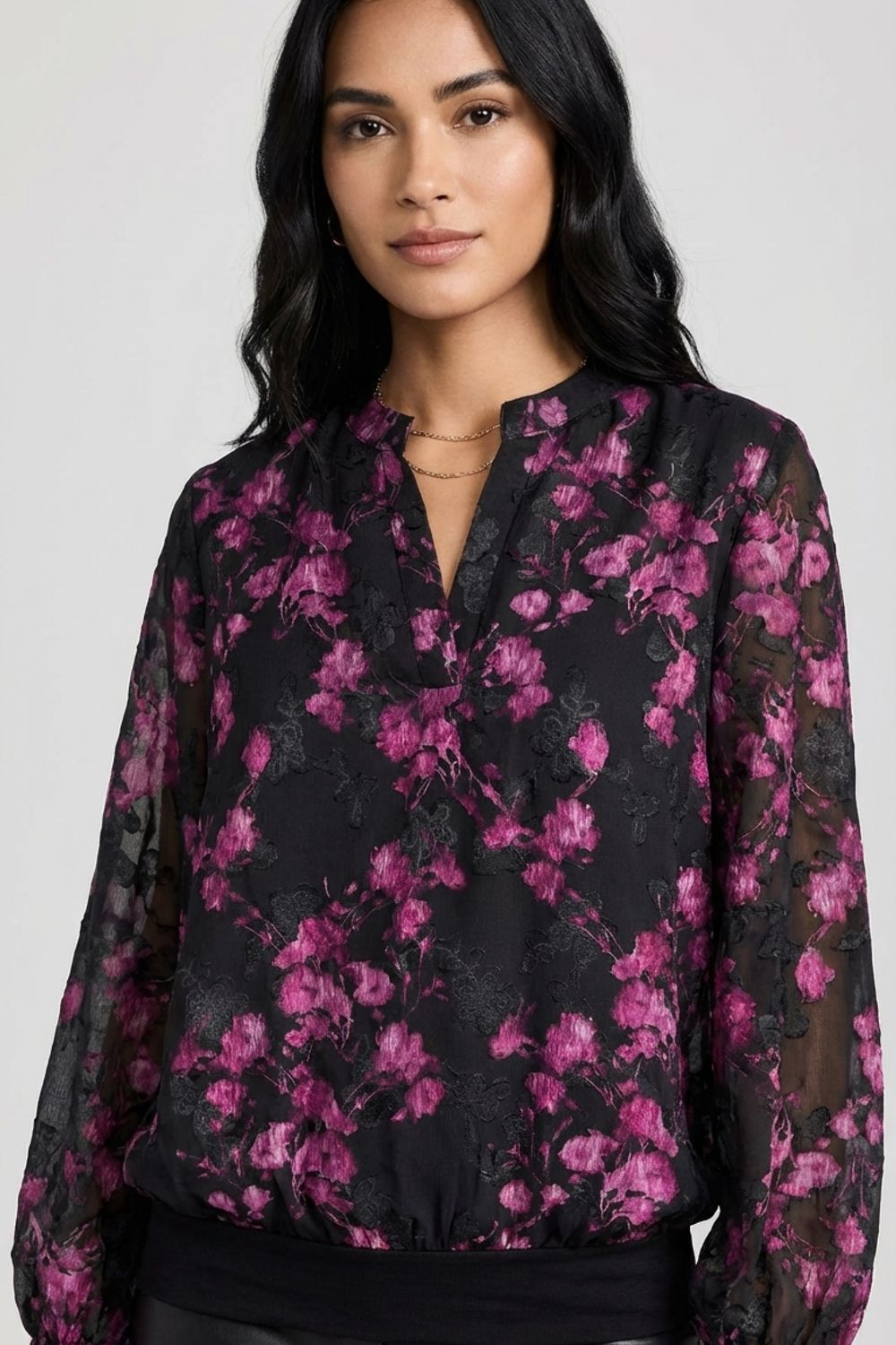 Gemma Floral Blouse in Pink