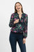 Lisa Floral Print Top in Navy