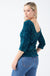 Patsy Sequin Top U Back in Teal