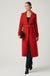 Fee Belted Longline Coat in Red