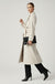 Fee Belted Longline Coat in Cream