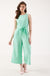 Layla Retro Culotte Jumpsuit in Mint Green