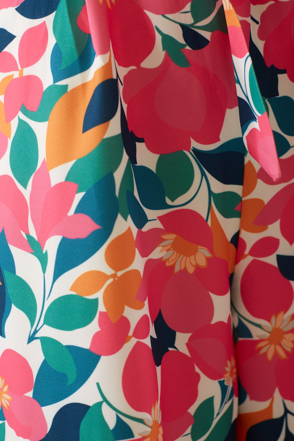 Layla Retro Floral Culotte Jumpsuit in White