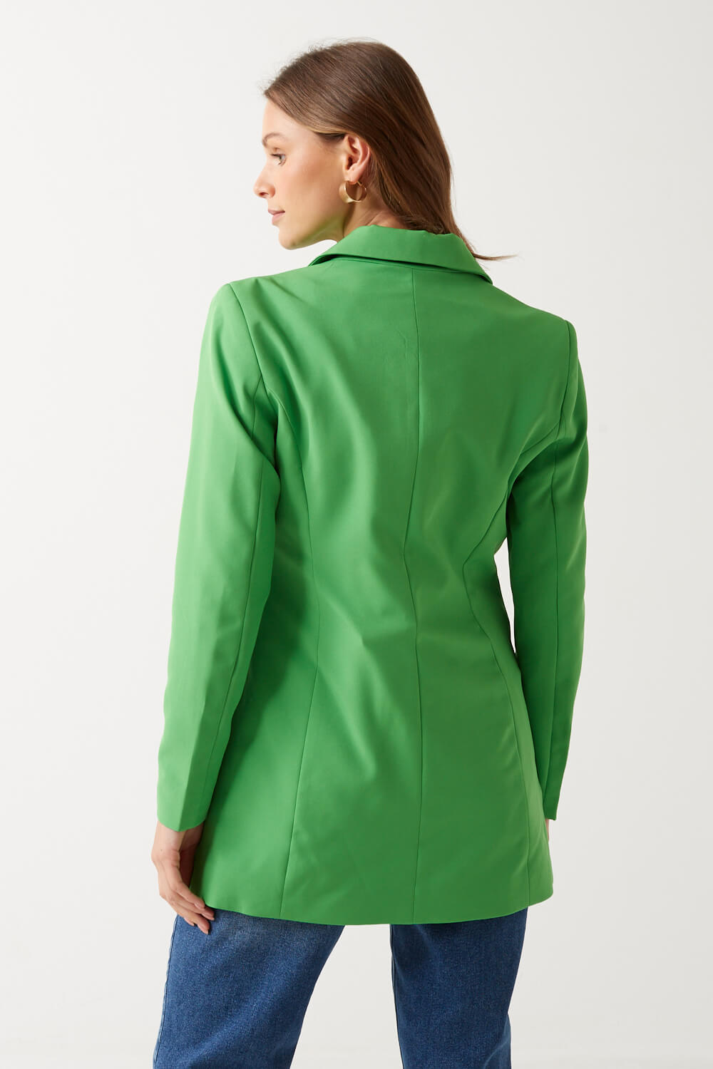 Maia Long Blazer in Green