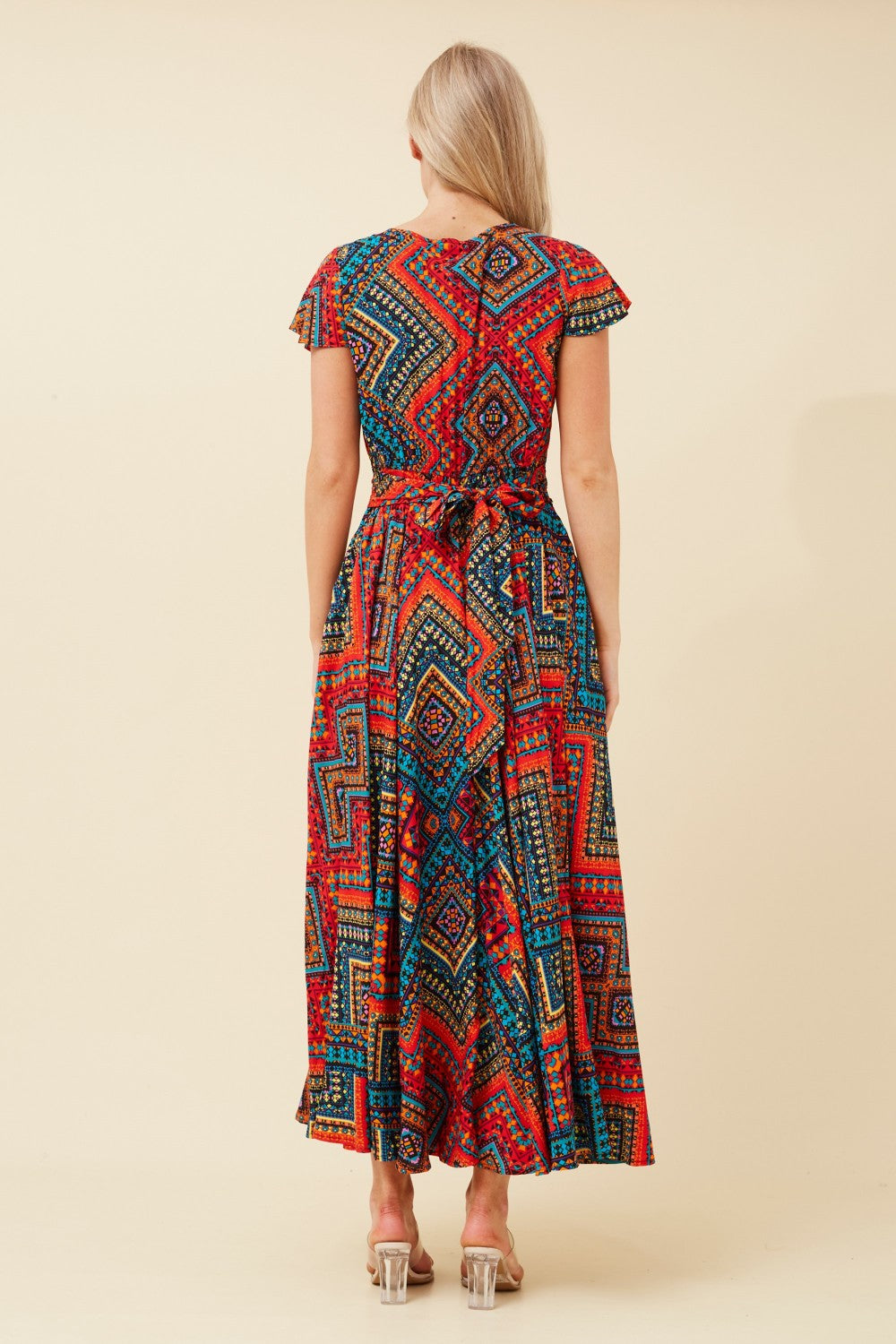 Mia Abstract Print Summer Dress