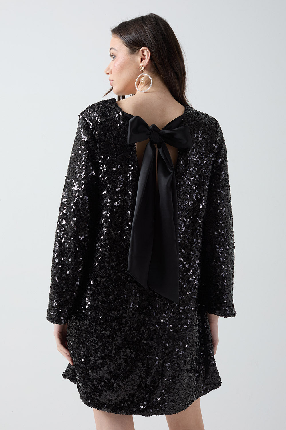 Jude Sequin Bow Back Dress