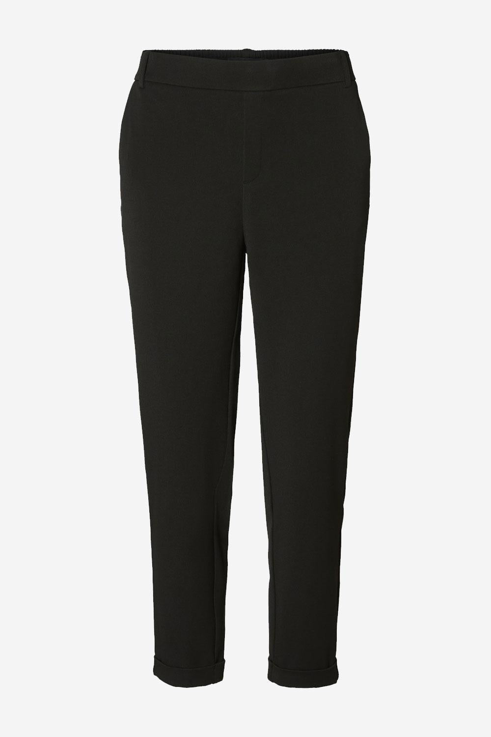 Maya Regular Loose Pants in Black