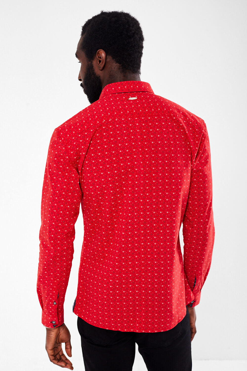 Mein Long Sleeve Printed Shirt in Red
