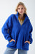 Molly Zip Front Fleece in Blue