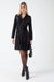 Jen Sequin Shirt Dress in Black