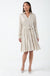 Jen Sequin Shirt Dress in Champane