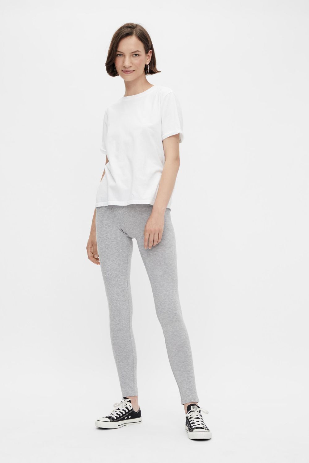 Sunday High Waist Leggings in Light Grey