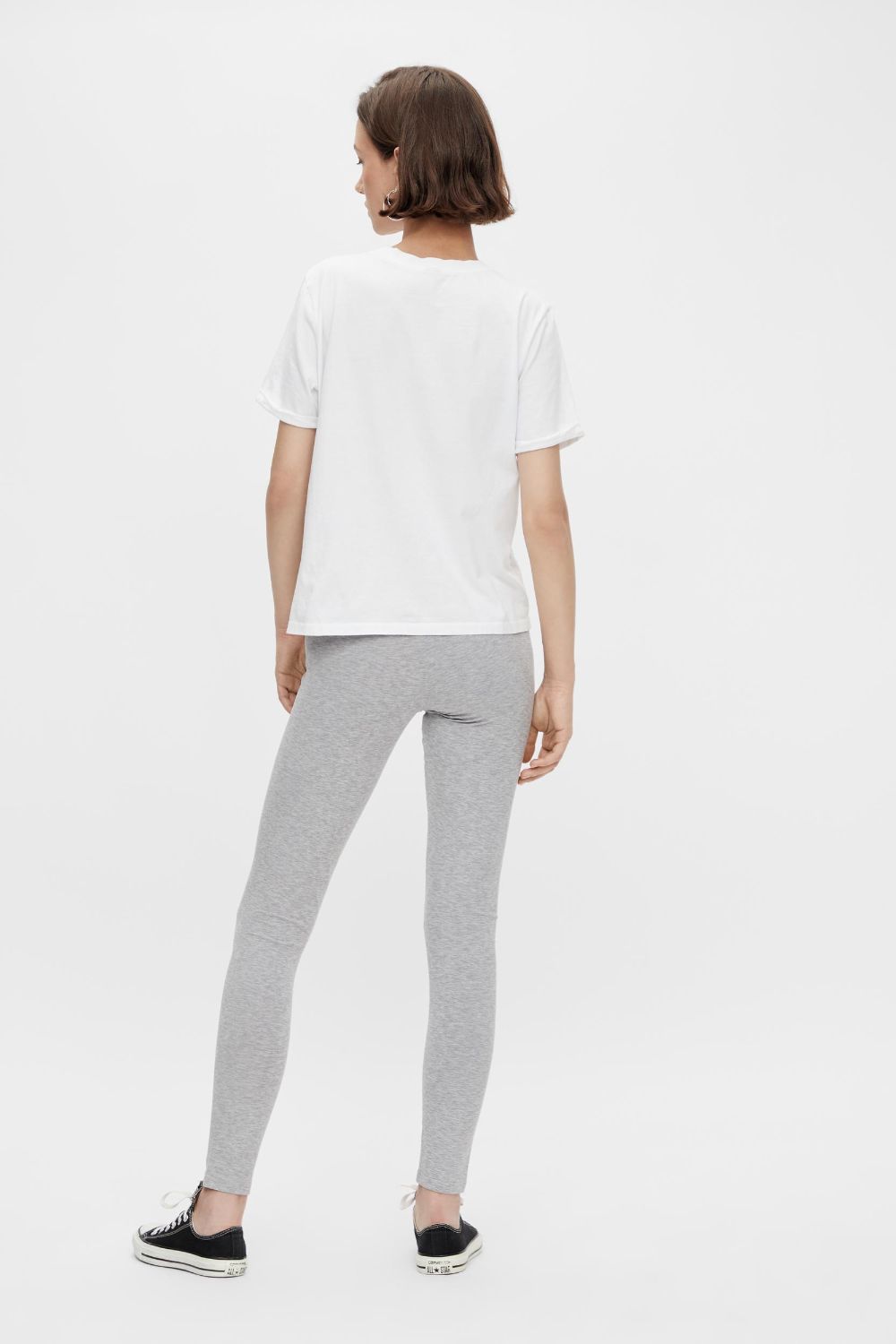 Sunday High Waist Leggings in Light Grey