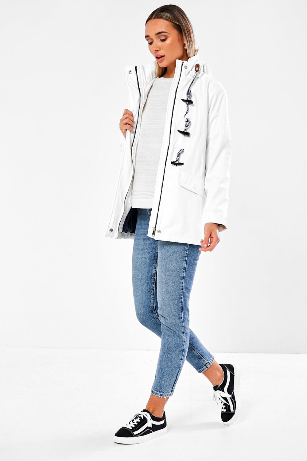 Josh Raincoat in White