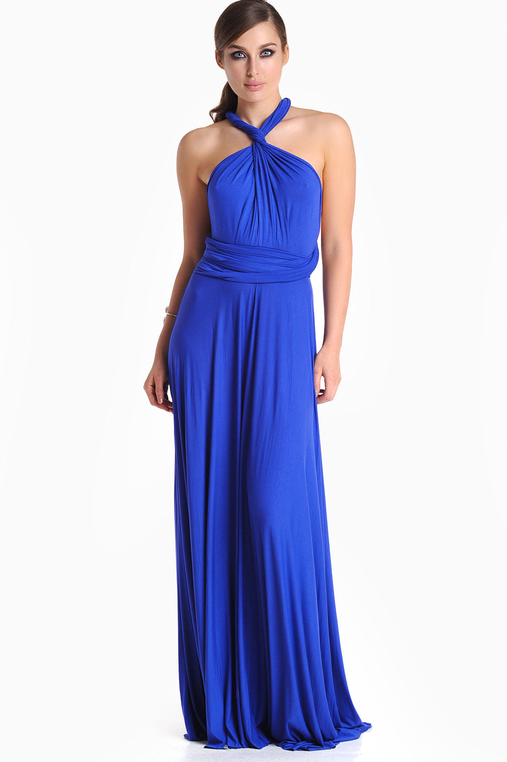 Blair Multi Way Maxi Dress in Blue