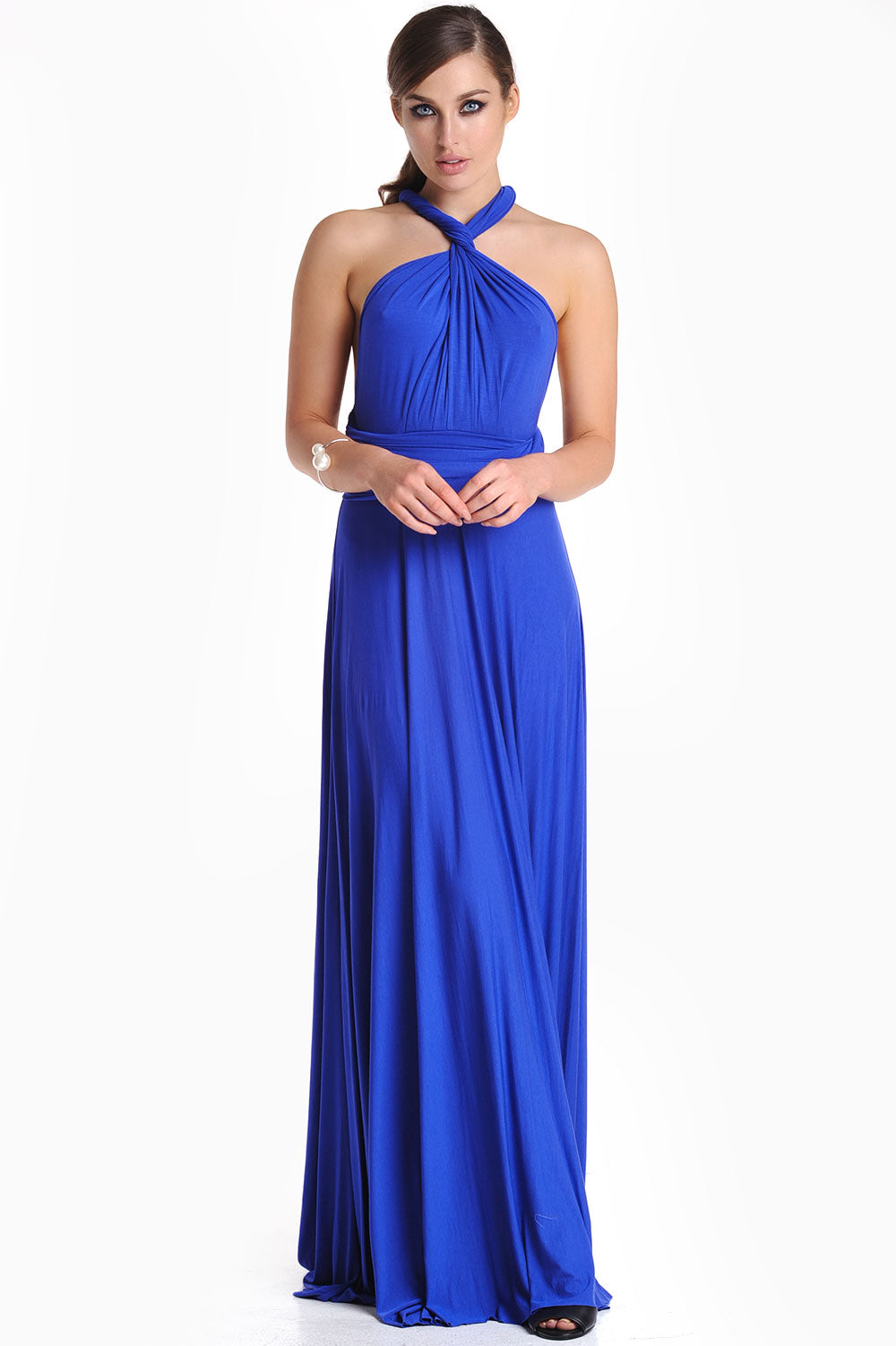 Blair Multi Way Maxi Dress in Blue