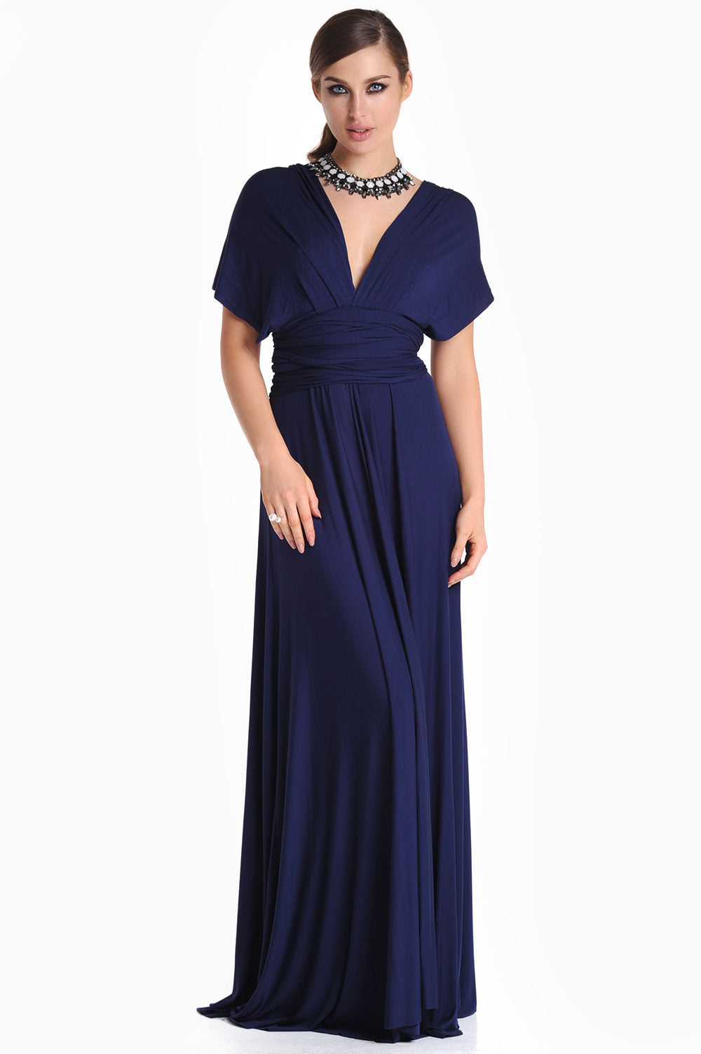 Blair Multi Way Maxi Dress in Navy