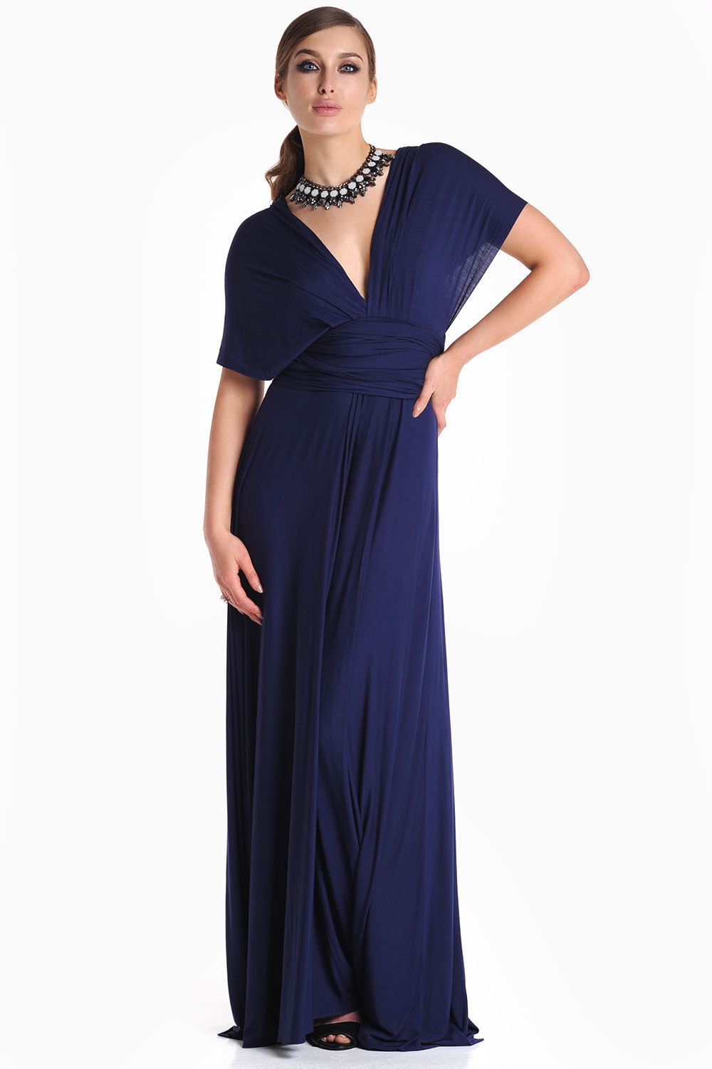 Blair Multi Way Maxi Dress in Navy