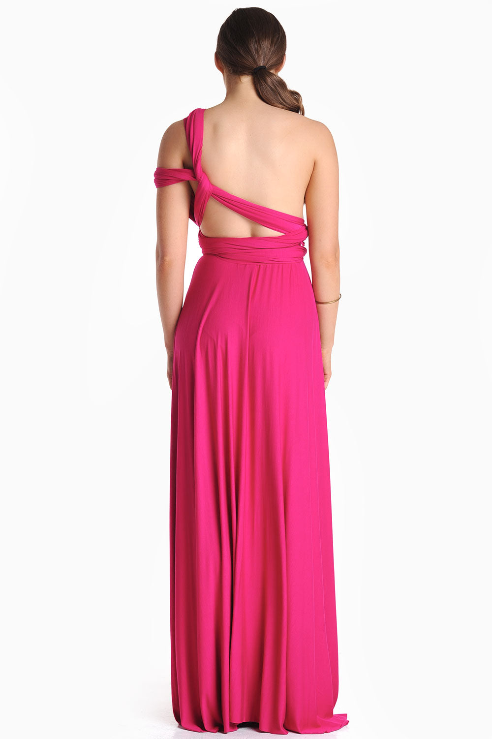 Blair Multi Way Maxi Dress in Magenta