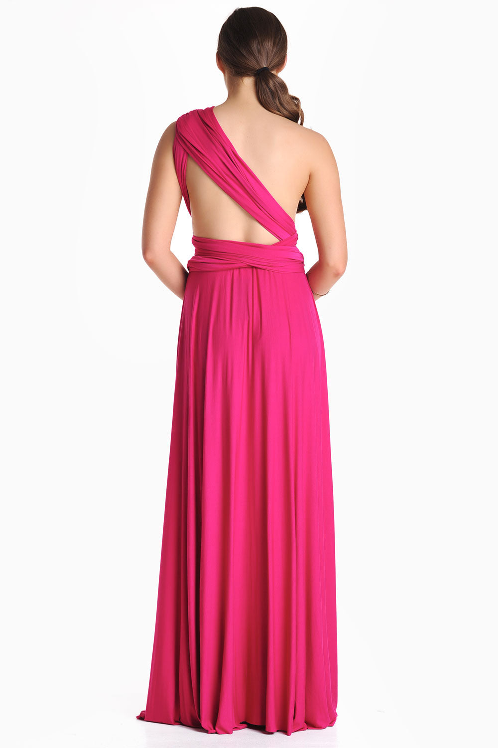 Blair Multi Way Maxi Dress in Magenta