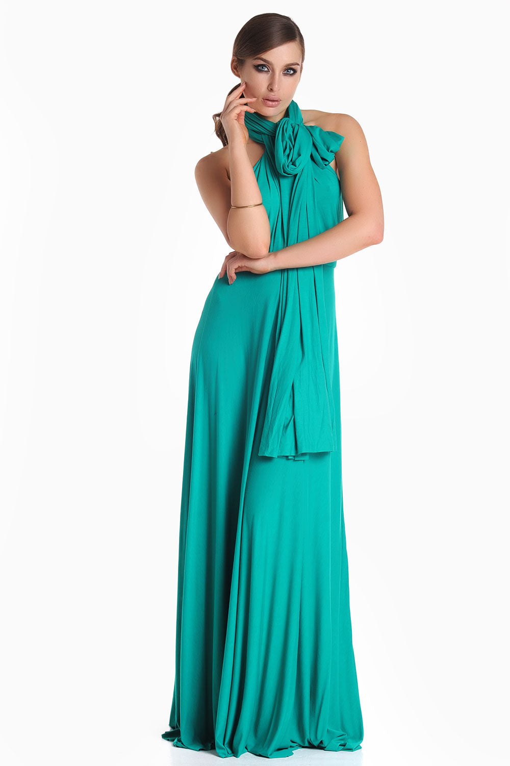 Blair Multi Way Maxi Dress in Emerald