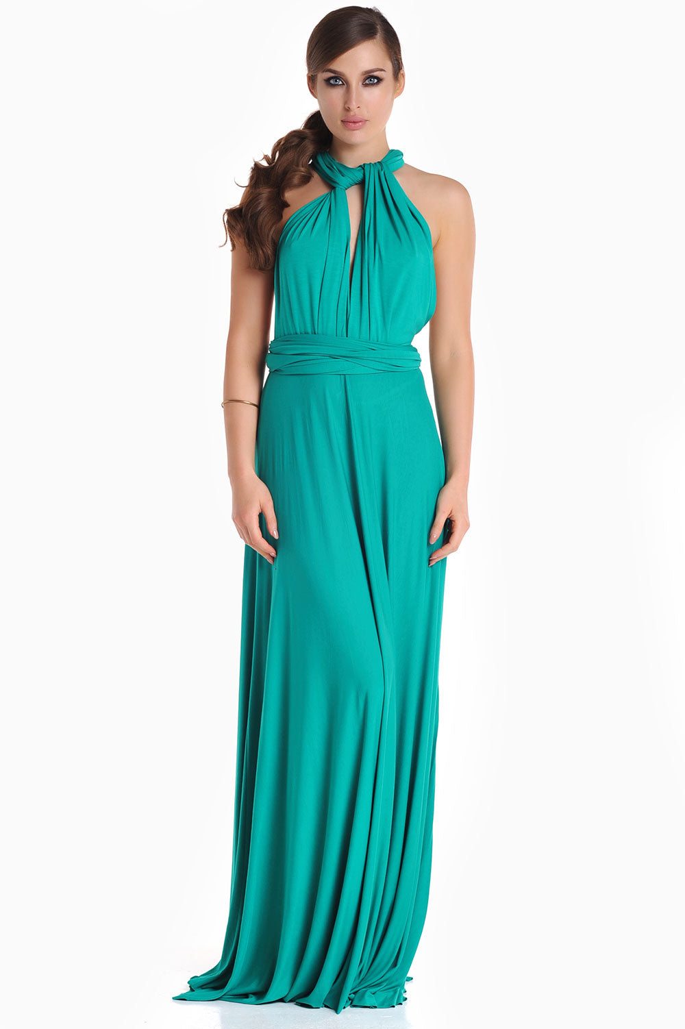 Blair Multi Way Maxi Dress in Emerald