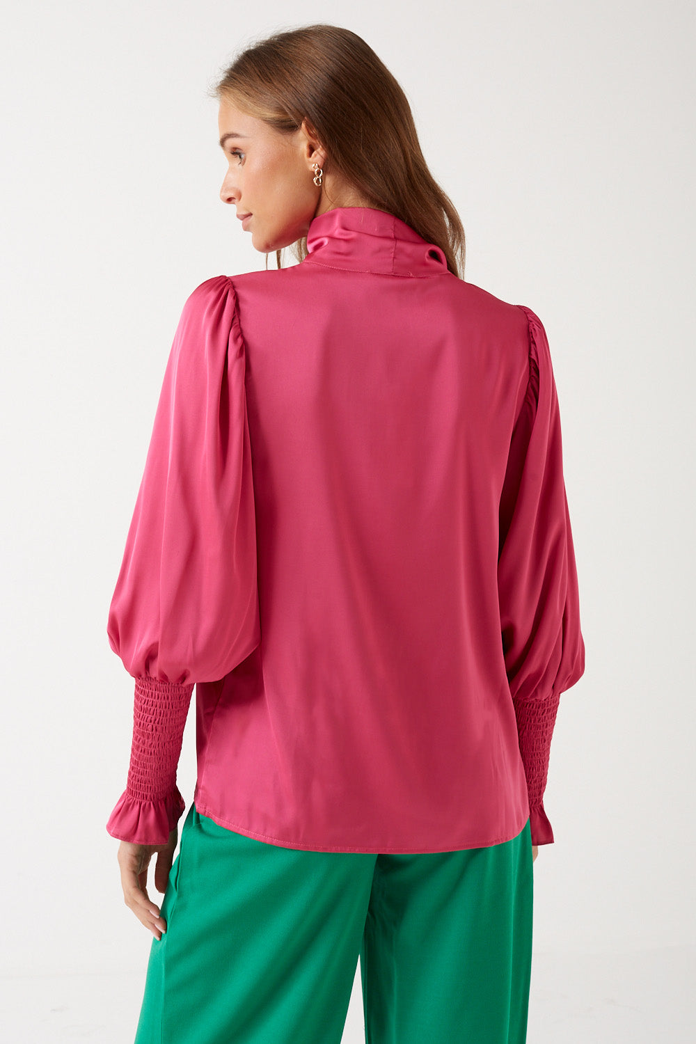 Sammy Bow Tie Blouse in Pink