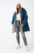 Eve Padded Contrast Jacket in Teal