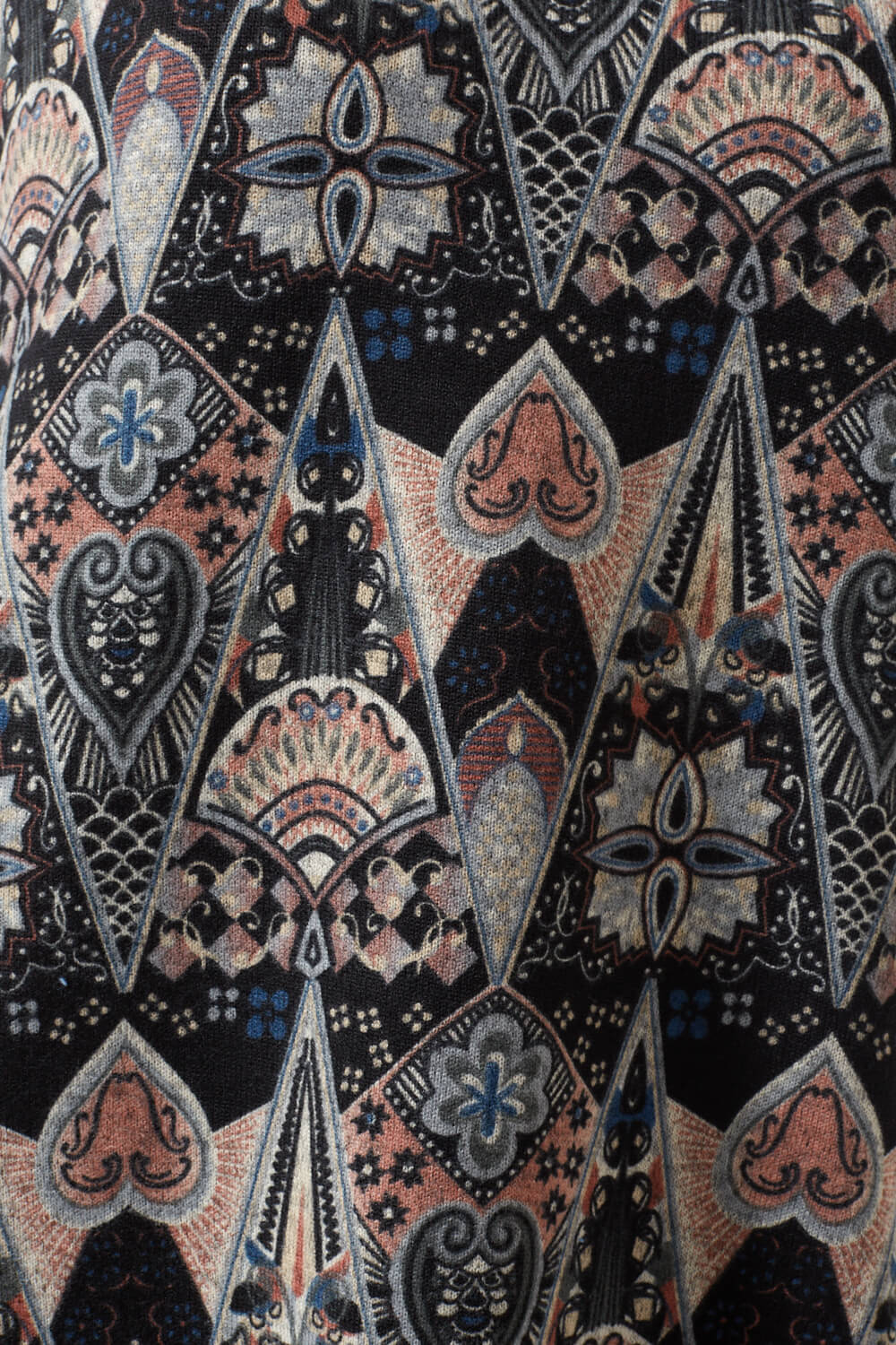 Claudia Abstract Print Tunic in Black