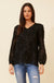Georgia Embellihed Lace Top in Black