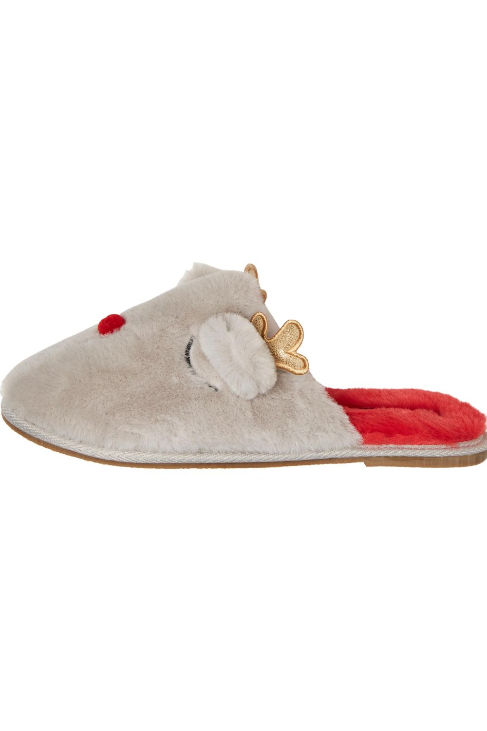 Thea Faux Fur Reindeer Slippers