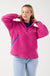 Molly Contrsat Fleece in Fuschia
