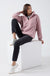 Molly Zip Front Fleece in Dusty Pink