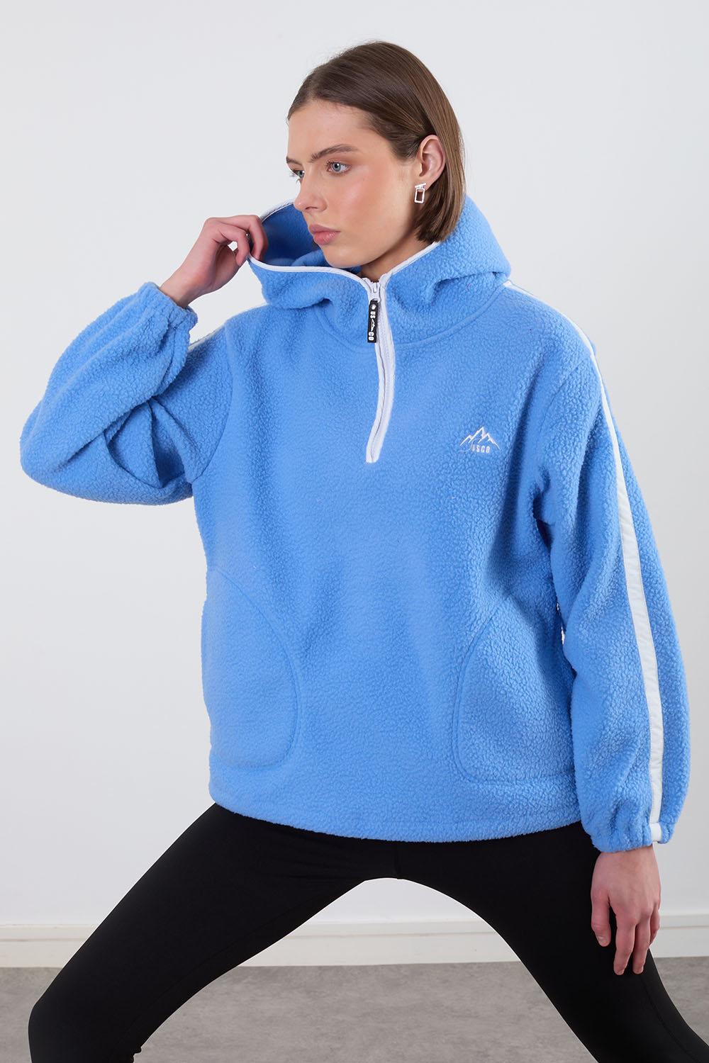 The Echo Fleece in Cornflour Blue