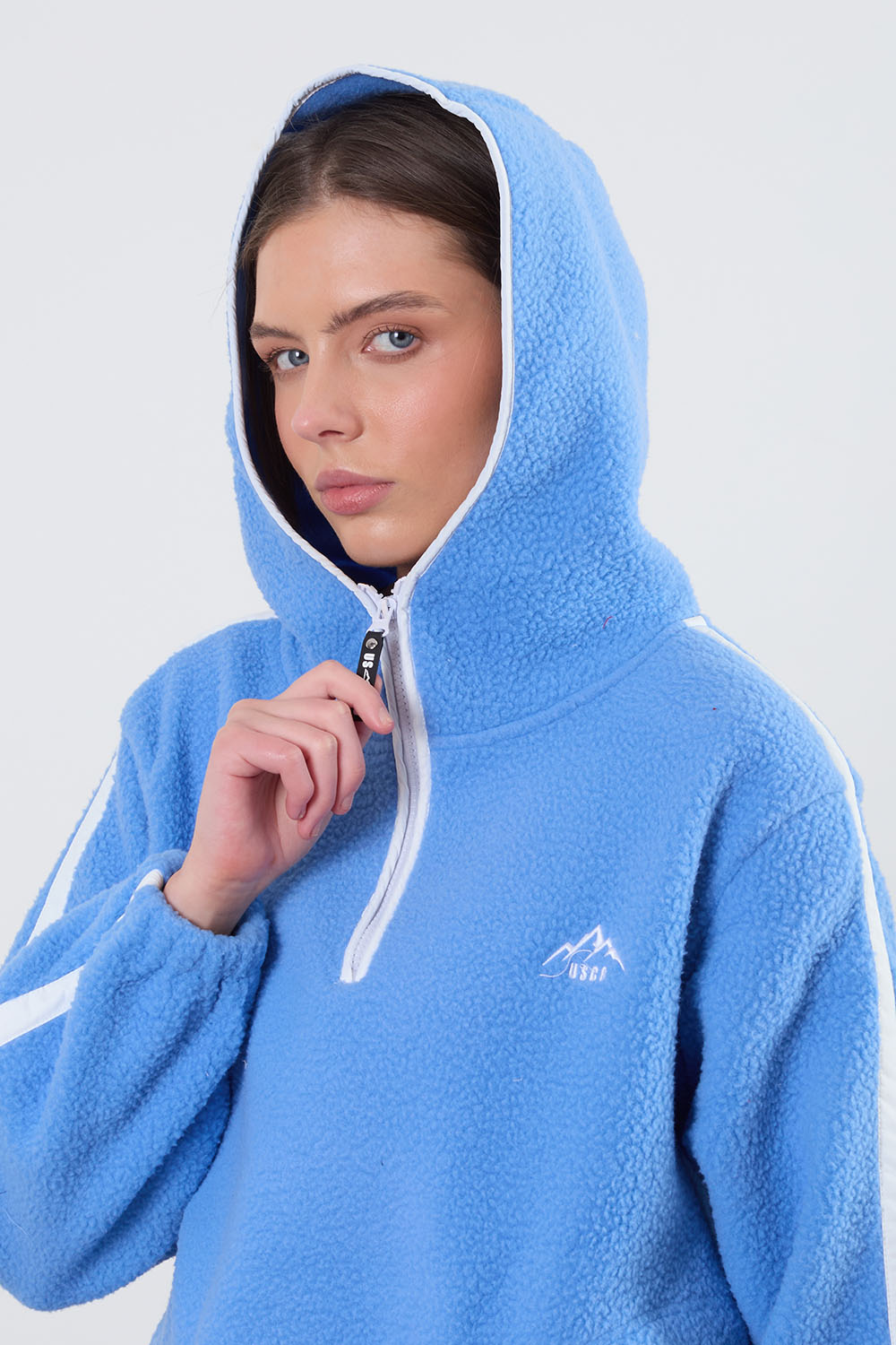 The Echo Fleece in Cornflour Blue