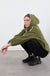 Cailyn Hooded Fleece In Khaki