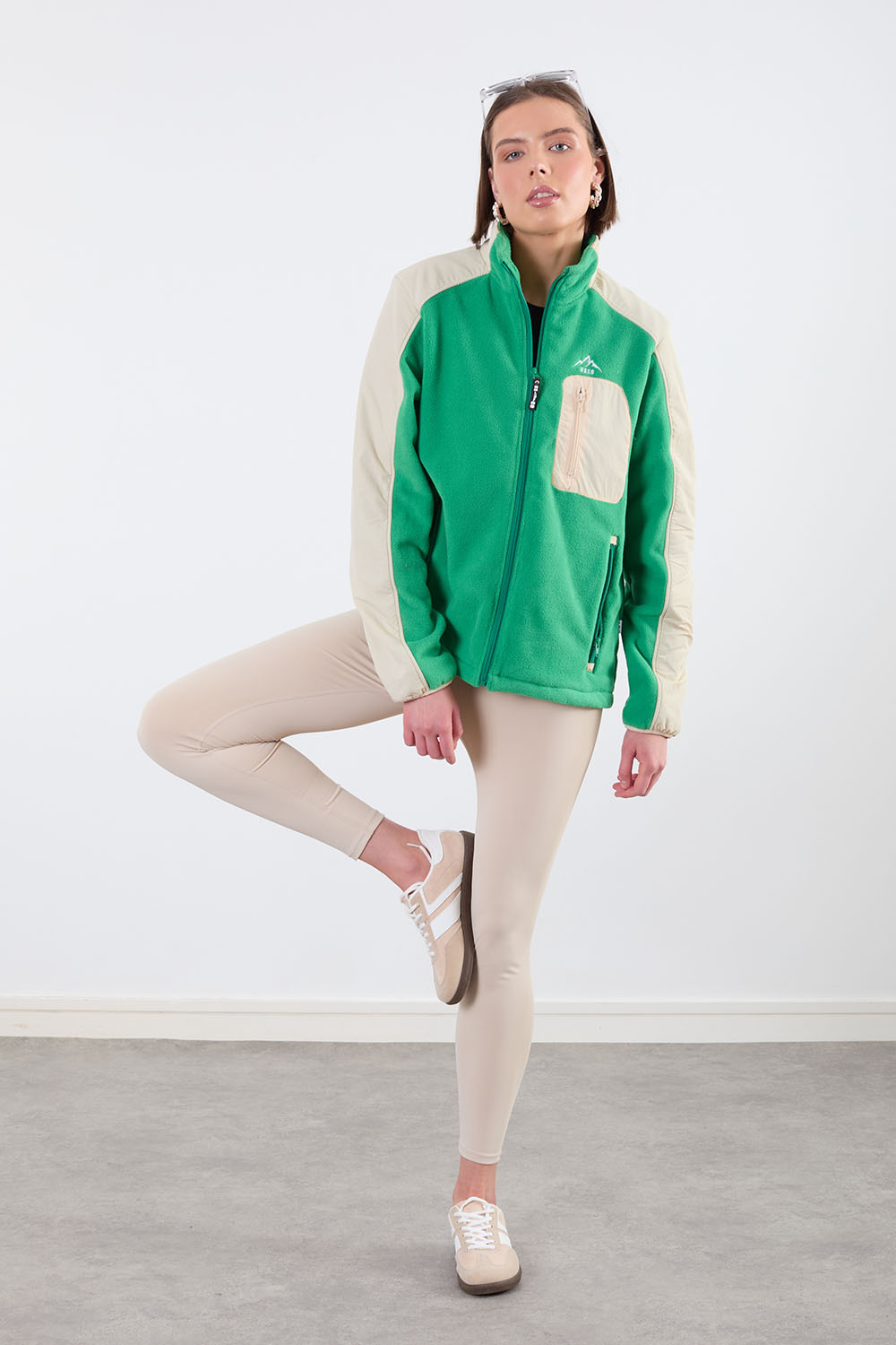 The Echo Fleece in Green