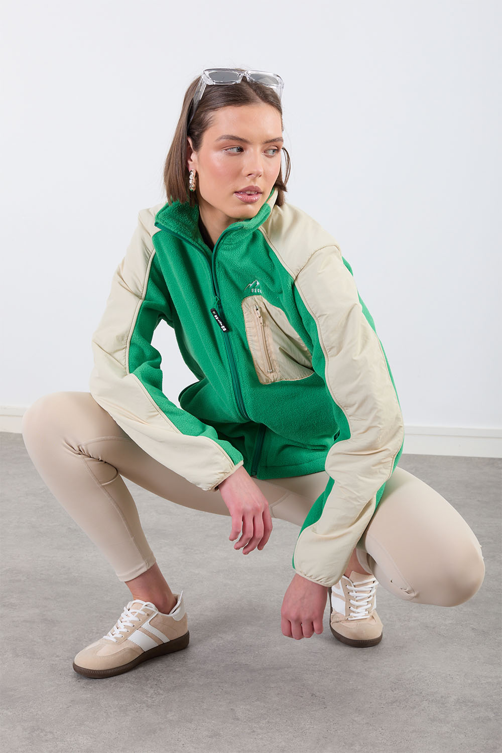 The Echo Fleece in Green