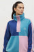 Vortex Colour Block Half Zip Fleece in Blue