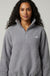 Holly Half-Zip Fleece Pullover in Grey
