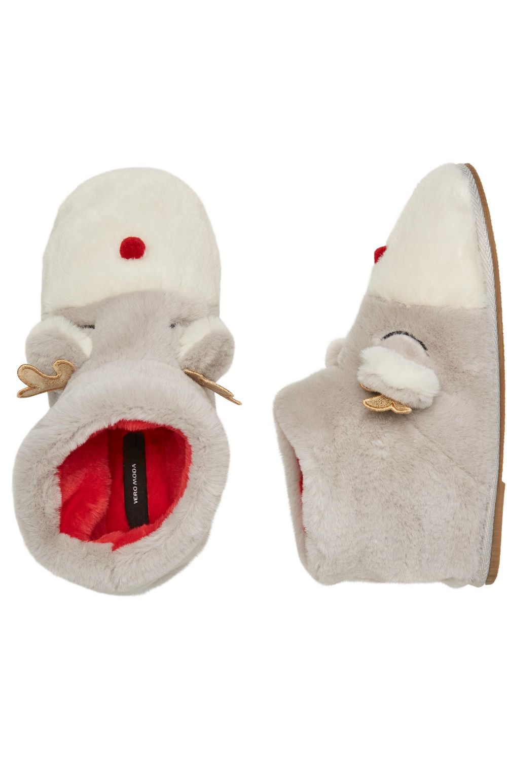 Deer Faux Fur Boot Slipper