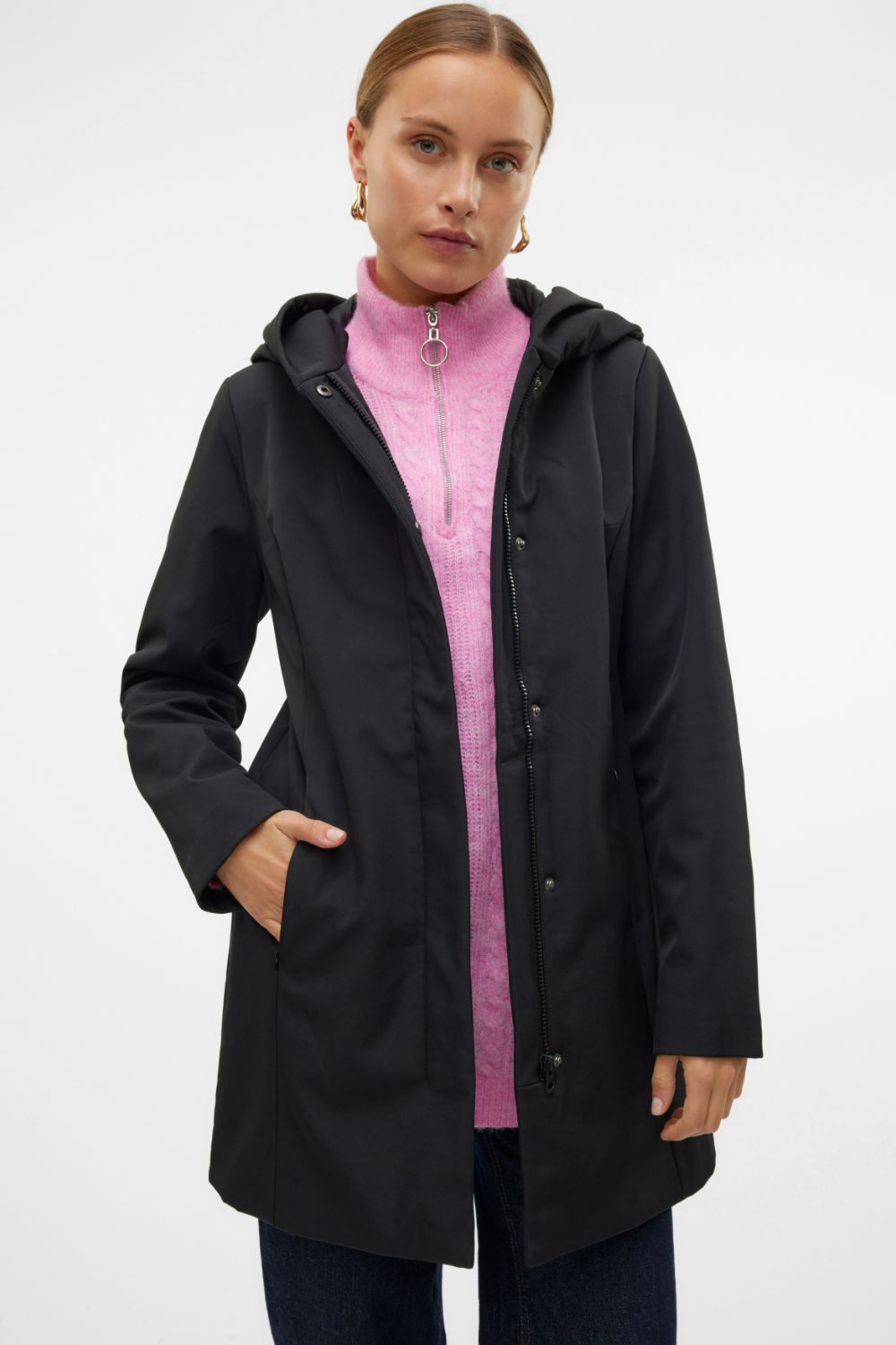 Donna Wrap Jacket in Black